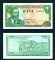 KENYA -  1978 10 Shillings AUNC/UNC  Banknote - Kenya