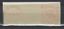 Polen Freistempel Briefstück Bydcoszcz 1938 Deutsch Bromberg - Maschinenstempel (EMA)