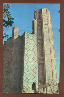 (RECTO / VERSO) SAMARKAND - BIBICHANYM - FRAGMENT DES PORTALS - CARTE FORMAT CPA AVEC BEAUCOUP DE PLIS - BEAUX TIMBRES - Ouzbékistan