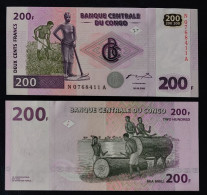 Congo 200 Francs Year 2000 P95 UNC - Repubblica Democratica Del Congo & Zaire