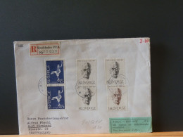 90/521V LETTRE RECOMM.  SUEDE 1989 - Storia Postale