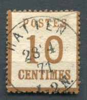 !!! ALSACE LORRAINE, N°5 CACHET D'HATTEN - Usados