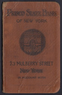 U.S.A. 1925, Prisco State Bank Of New York, Libretto Bancario - Banque & Assurance