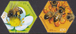 South Korea KPCC3001-2 Daily Life Of Honey Bees, Honey Bee, Flower, Abeille, Fleur - Abeilles