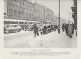 Photo  -  Reproduction -  Pologne - Paysage De Neige à Varsovie - Europe