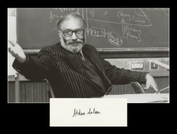 Abdus Salam (1926-1996) - Physicist - Rare Signed Card + Photo - Nobel Prize - Inventeurs & Scientifiques