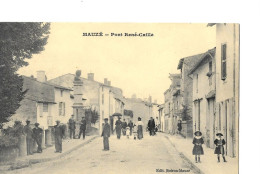 Cpa Mauzé Pont René Caillé - Mauze Sur Le Mignon