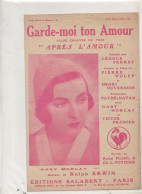 Partition GARDE MOI TON AMOUR  Valse - Chansonniers