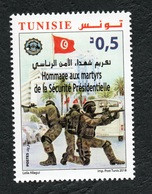2018- Tunisia - Honoring The Martyrs Of The Presidential Security-  Army - Complete Set 1v. MNH** - Tunisie (1956-...)