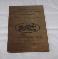 NOMENCLATURE DES PIECES DE RECHANGE MOTOS LEGERES GILLET HERSTAL MOTEUR 125 Cc 2 TEMPS 3 VITESSES, MOTO, MOTOCYCLETTE - Motos