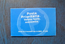 ITALIA 1999 LIBRETTO CARNET POSTA PRIORITARIA 8 FRANCOBOLLI MNH** - Libretti