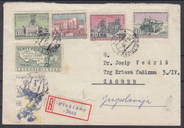SALE !! 50 % OFF !! ⁕ Czechoslovakia 1962 ⁕ Registered Mail (Slovakia) Piestany To Zagreb - Storia Postale