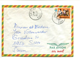 République Togolaise - Affranchissement Sur Lettre Pour La Suisse - Jardin Scolaire - Togo (1960-...)