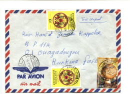 République Togolaise - Affranchissement Sur Lettre Pour Le Burkina Faso - Champignon / TP Officiel - Togo (1960-...)
