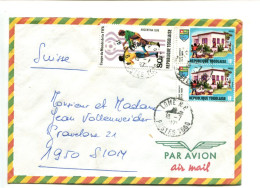 République Togolaise - Affranchissement Sur Lettre Pour La Suisse - Football / Village Coopératif - Togo (1960-...)