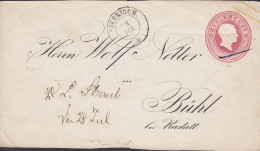 Baden Postal Stationery Ganzsache 3 Kr. Friedrich OBERKIRCH Cds. PRIVATE Print WOLFE NETTER BÜHL B. RASTATT Front ONLY ! - Entiers Postaux