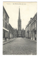 Iseghem   -   Sint Hilonius-kerk En Straat.   -   1911   Naar   Donck-Eeckeren - Izegem