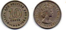 MA 25250  / Malaya 10 Cents 1958 TB+ - Malesia