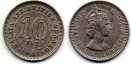 MA 25252  / Malaya 10 Cents 1961 TTB - Malesia