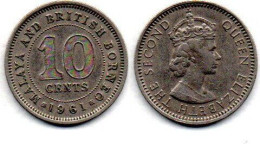 MA 25253  / Malaya 10 Cents 1961 TTB - Malesia