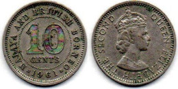 MA 25254  / Malaya 10 Cents 1961 TTB - Malasia