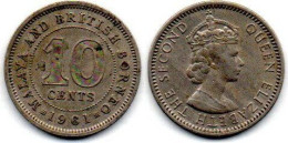 MA 25256  / Malaya 10 Cents 1961 TTB - Malasia