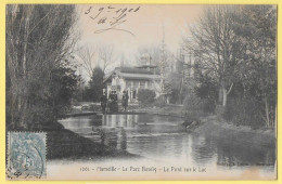 CPA  MARSEILLE LE PARC BORELY - LE PONT SUR LE LAC  1904 - Parks, Gärten