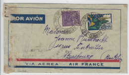 Ligne Mermoz, Période Air France - AMFRA 122 R Par Le "Ville De Dakar" - Poste Aérienne (Compagnies Privées)
