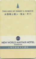2813- New World Mayfair Hotel Shanghai --- --Hotelkarte, Hotel Key Card, Roomkey - Hotelsleutels (kaarten)