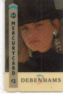 UNITED KINGDOM - GPT - MERCURY - MER156 - ADVERTISING - FASHION - DEBENHAMS - LADY IN THE HAT - MINT IN BLISTER - [ 4] Mercury Communications & Paytelco