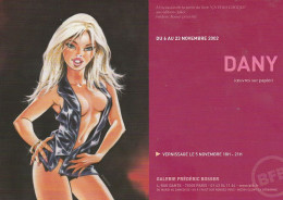 Carte Invitation Galerie BOSSER Exposition En 2002 Avec DANY (2) - Cartes Postales