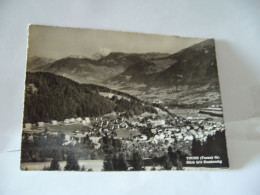 THUSIS TUSAN  SUISSE GR GRISON BLICK IN'S DOMIESSCHG  CPA 1953 - Thusis