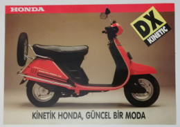 Motorcycle ADVERTISING; Honda DX Kinetic "Güncel Bir Moda." ANPA -ANADOLIA MARKETING - Moto