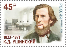 RUSSIE/RUSSIA/RUSSLAND/ROSJA 2023** MI.3264,ZAG..3039 200th Birth Anniversary Of K. Ushinsky (1823–1871), Writer, The F - Nuovi