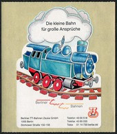 C7411 - Werbung Berliner TT Bahnen Zeuke - Modelleisenbahn Eisenbahn Aufkleber - Sonstige & Ohne Zuordnung