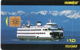 UNITED STATES - CHIP CARD - U.S. WEST - STATE FERRY BOAT - Schede A Pulce