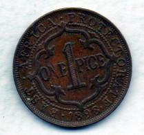 BRITISH EAST AFRICA, 1 Pice, Bronze, Year 1898, KM # 1 - Colonie Britannique