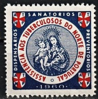 Vignettes/ Vinhetas, Portugal 1960 - Assistencia Tuberculosos Do Norte. Dispensários, Sanatórios...-||-  MNH - Emisiones Locales