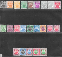 MALAYA - JOHORE 1949 - 1958 SET OF 23 STAMPS INCLUDING COLOUR VARIETIES (L)MM, UM Minimum Cat £172+ - Johore