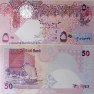 QATAR 50 Riyals 2003 P-23 Mint Condition UNC - Qatar