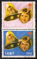 Vignettes/ Vinhetas, Portugal 1957 - Tuberculosos, I.A.N.T. -||-  Série Complète - MNH - Emisiones Locales