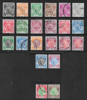 MALAYA - PAHANG 1950 - 1956 SET OF 22 STAMPS SG 53/73 FINE USED Cat £140 - Pahang