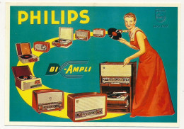 CPM - Philips Bi-ampli - Reproduction D'Affiche 1956 - Editions F. Nugeron - Publicité