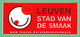 Sticker - LEUVEN - STAD VAN DE SMAAK - Stickers