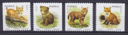 Sweden 2005 Mi. 2487-90 Raubtierjunge Lynx Braunbär Wolf Fuchs Complete Set, MNG(*) - Ongebruikt