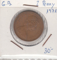 GRAN BRETAÑA - 2 PENIQUES DE COBRE DE 1971 - 2 Pence & 2 New Pence