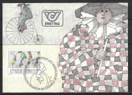 AUTRICHE. N°1658 De 1985 Sur Carte Maximum. Grand Bi. - Vélo