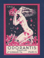 Carte Parfumée > Ancienne Parfum Odorantis Giraud Par Pavis Femme Nue - Antiguas (hasta 1960)