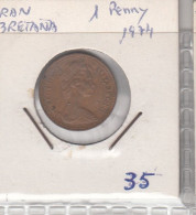 GRAN BRETAÑA - 1 PENIQUE DE COBRE DE 1974 - 1 Penny & 1 New Penny