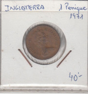 GRAN BRETAÑA - 1 PENIQUE DE COBRE DE 1971 - 1 Penny & 1 New Penny